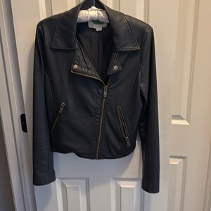 Anthropologie Faux Leather Moto Jacket - Small